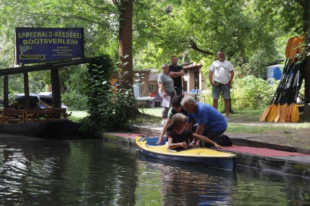 Lübbenau im Spreewald - der Bootsverleih der Spreewald-Reederei an der Hauptspree Lübbenau im Spreewald - der Bootsverleih der Spreewald-Reederei an der Hauptspree