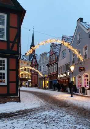 Hansestadt Stade - historische Gebäude am Fischmarkt Hansestadt Stade - historische Gebäude am Fischmarkt