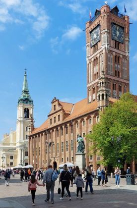 Toruń, Thorn - das Altstädtische Rathaus am Altstadtmarkt, dem Rynek Staromiejski Toruń, Thorn - das Altstädtische Rathaus am Altstadtmarkt, dem Rynek Staromiejski