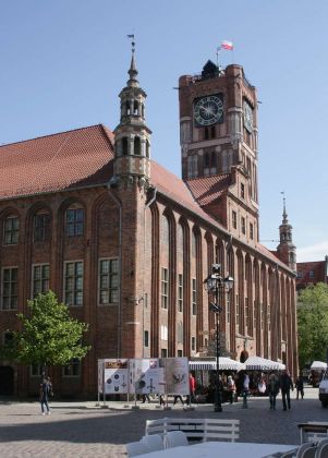 Toruń, Thorn - das barocke Altstädtische Rathaus am Altstadtmarkt, dem Rynek Staromiejski Toruń, Thorn - das barocke Altstädtische Rathaus am Altstadtmarkt, dem Rynek Staromiejski