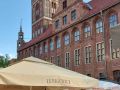 Toruń, Thorn - Blumenstände auf dem Altstadtmarkt am Altstädter Rathaus