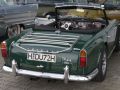 Ein Triumph TR 4 A IRS mit Independent Rear Suspension, Bauzeit 1965 bis 1967 &ndash; die Heckansicht