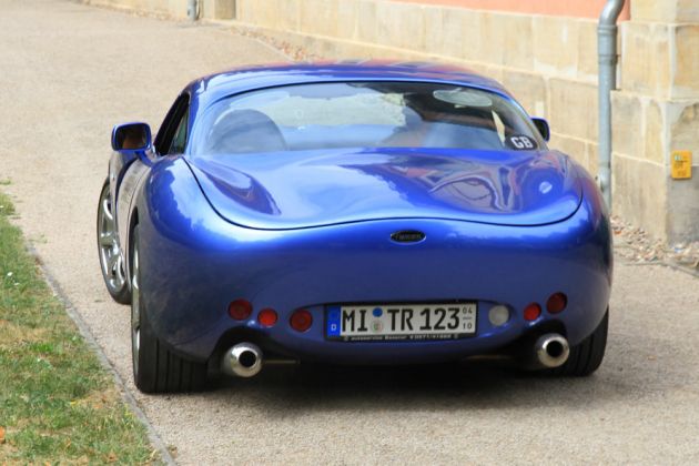 TVR Tuscan Speed 6, Bauzeit 1999 bis 2006 - die Heckansicht TVR Tuscan Speed 6, Bauzeit 1999 bis 2006 - die Heckansicht