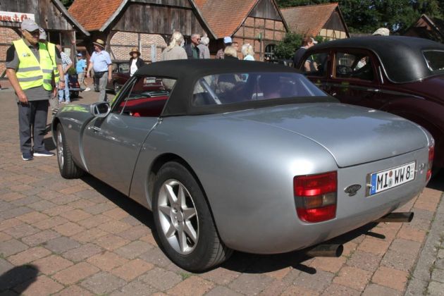 TVR Griffith 500, Bauzeit 1993 bis 2002 - 5,0-Liter-V8 Saugmotor, 340 PS bei 5.500 U/min TVR Griffith 500, Bauzeit 1993 bis 2002 - 5,0-Liter-V8 Saugmotor, 340 PS bei 5.500 U/min