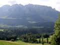 Das Kaisergebirge - der Blick auf den Wilden Kaiser von oberhalb von Kufstein in Tirol aus gesehen 