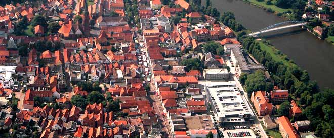 Die Altstadt von Nienburg